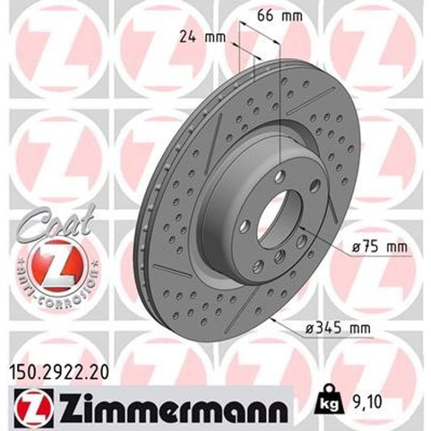 ZIMMERMANN 150.2922.20 COAT Z Pack of 2
