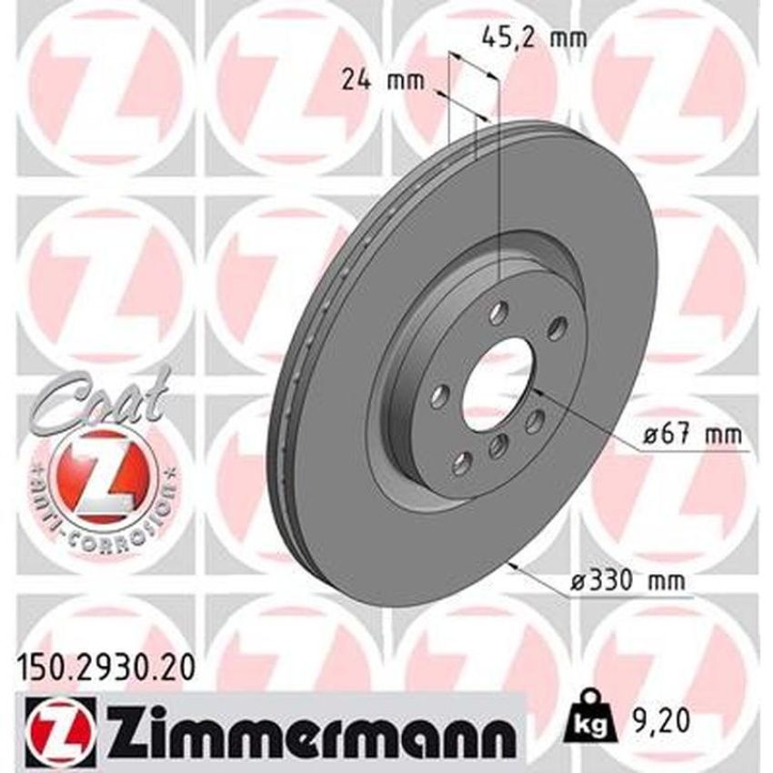 ZIMMERMANN 150.2930.20 COAT Z Pack of 2