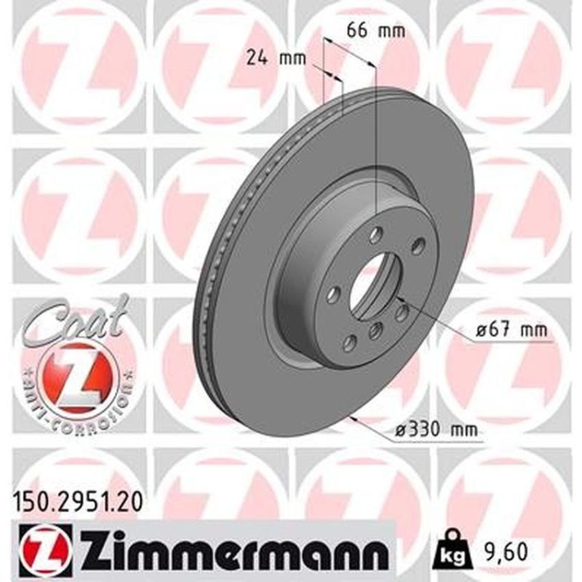 ZIMMERMANN 150.2951.20 COAT Z Pack of 2