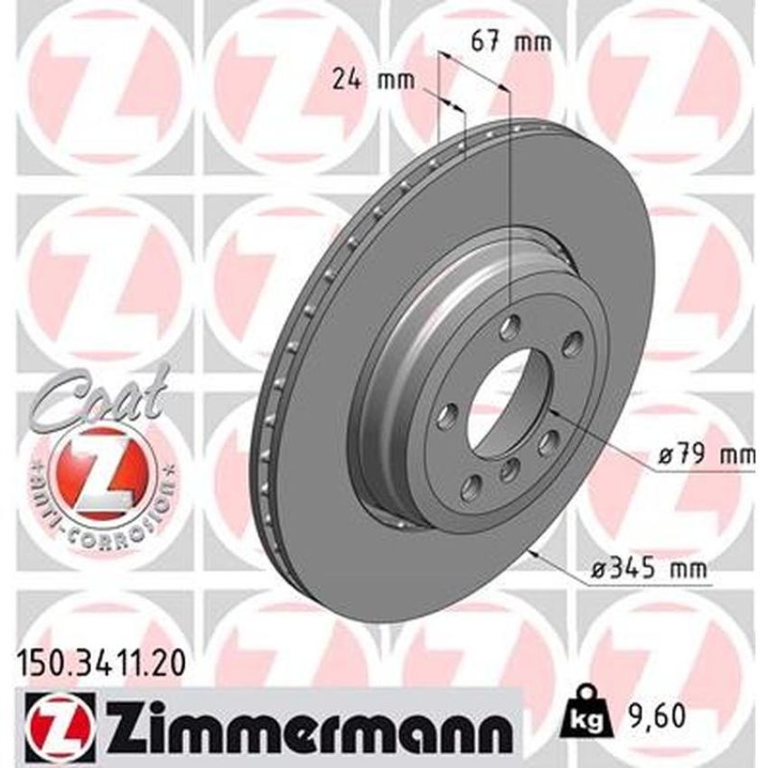 ZIMMERMANN 150.3411.20 COAT Z Pack of 2