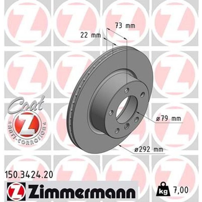 ZIMMERMANN 150.3424.20 COAT Z Pack of 2