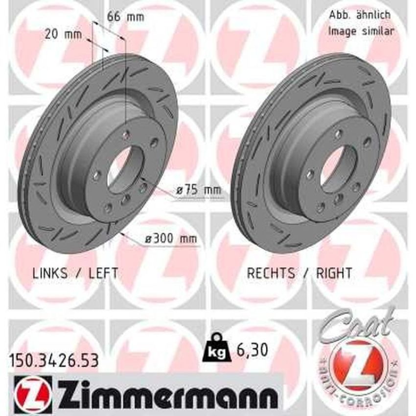 ZIMMERMANN 150.3426.53 BLACK Z Pack of 2