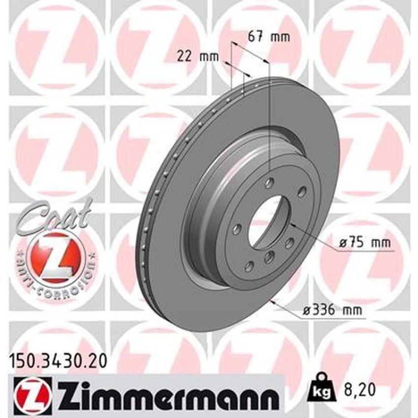 ZIMMERMANN 150.3430.20 COAT Z Pack of 2