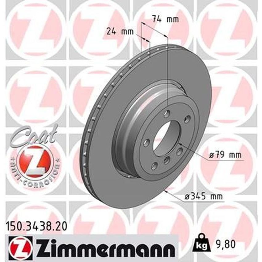ZIMMERMANN 150.3438.20 COAT Z Pack of 2