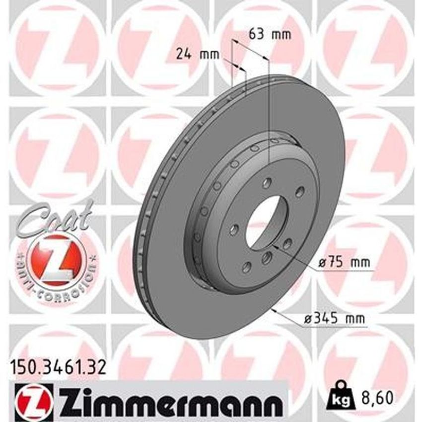 ZIMMERMANN 150.3461.32 FORMULA F COAT Z Pack of 2