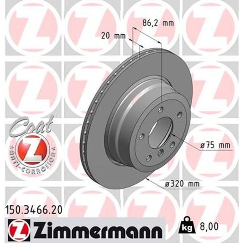 ZIMMERMANN 150.3466.20 COAT Z Pack of 2