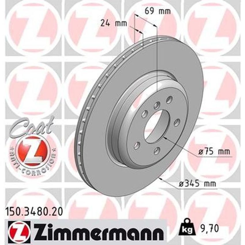 ZIMMERMANN 150.3480.20 COAT Z Pack of 2