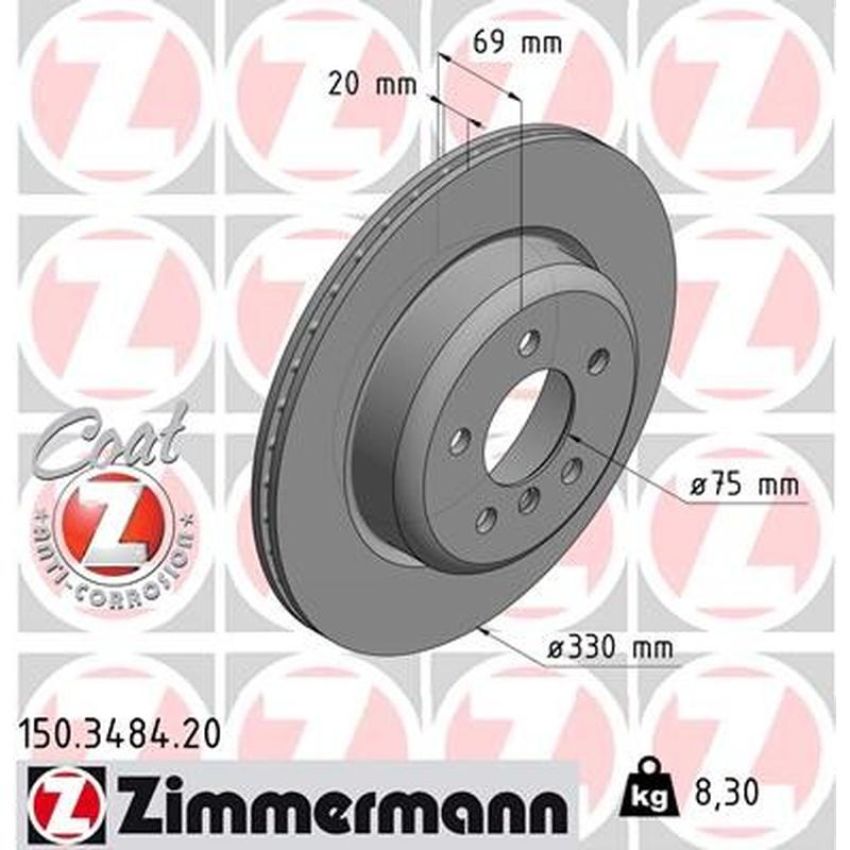 ZIMMERMANN 150.3484.20 COAT Z Pack of 2