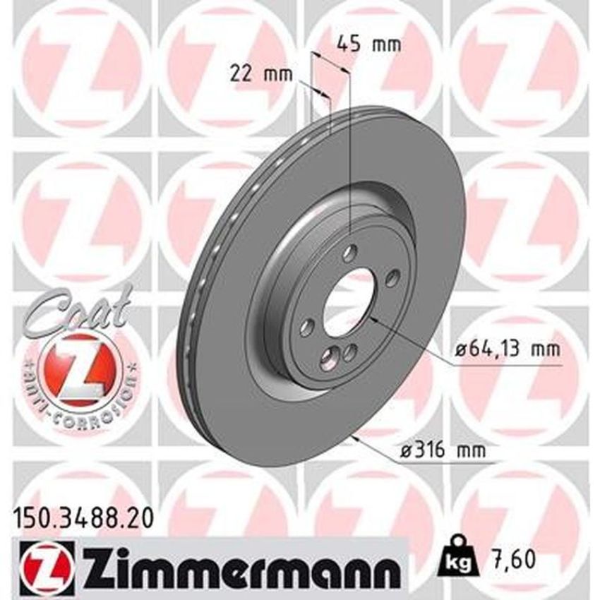 ZIMMERMANN 150.3488.20 COAT Z Pack of 2