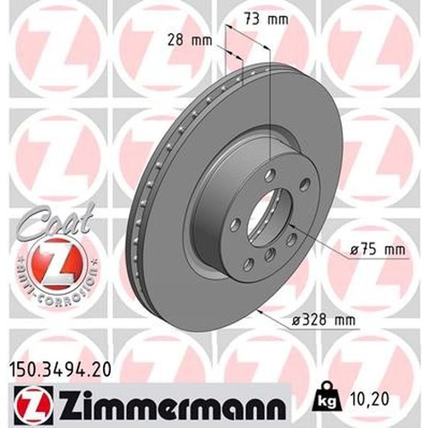 ZIMMERMANN 150.3494.20 COAT Z Pack of 2