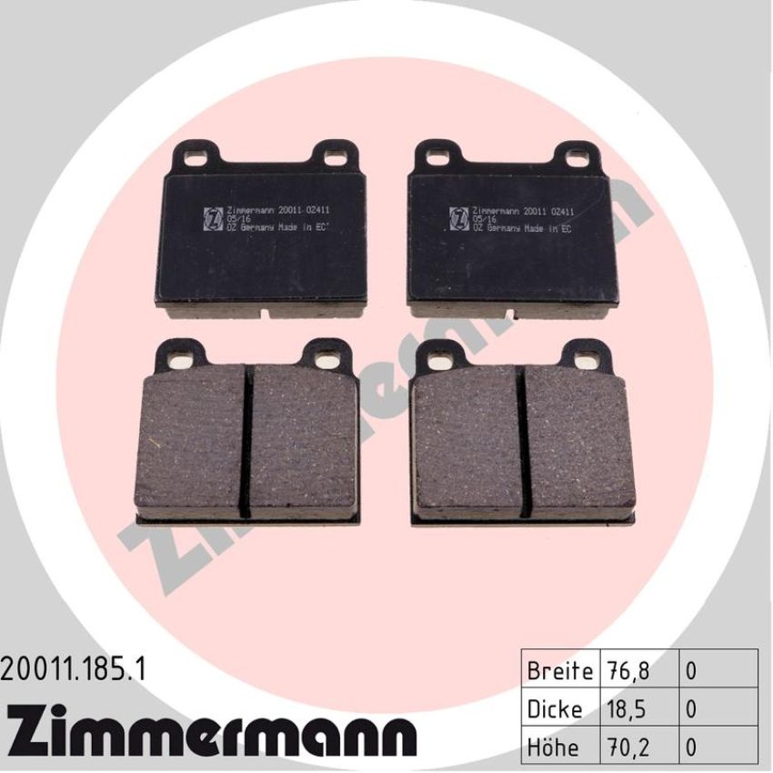 ZIMMERMANN 20011.185.1 Standard