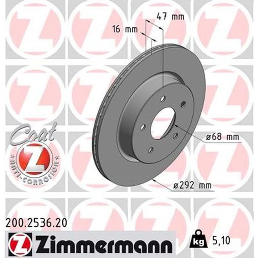 ZIMMERMANN 200.2536.20 COAT Z Pack of 2