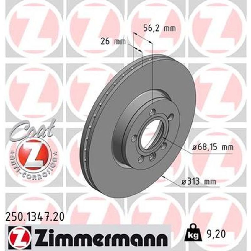 ZIMMERMANN 250.1347.20 COAT Z Pack of 2