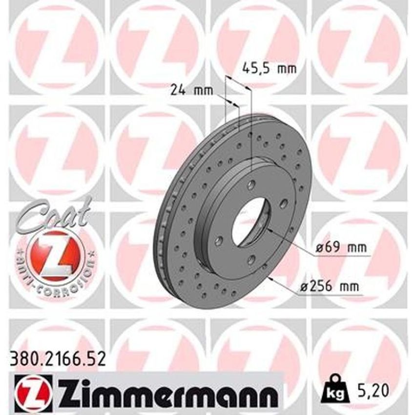 ZIMMERMANN 380.2166.52 SPORT COAT Z Pack of 2