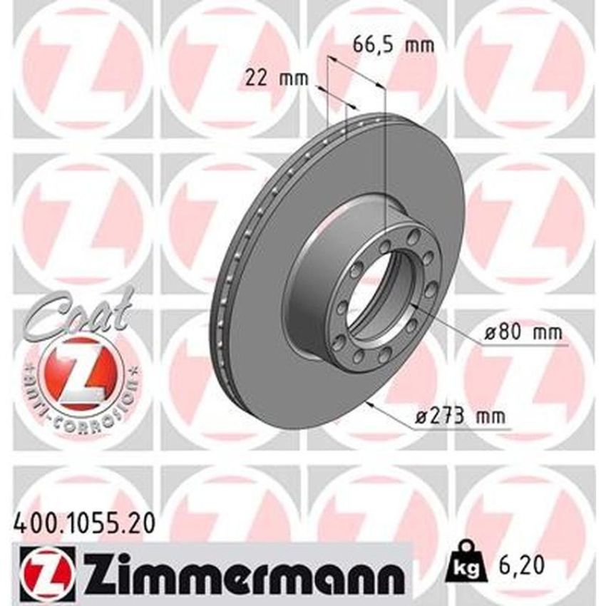 ZIMMERMANN 400.1055.20 COAT Z Pack of 2