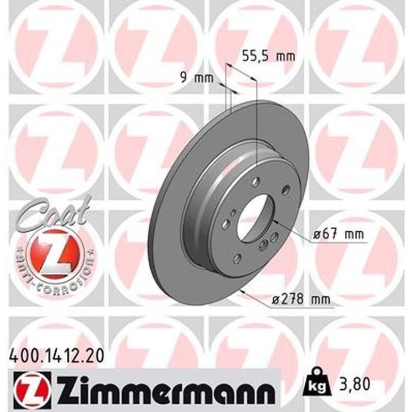 ZIMMERMANN 400.1412.20 COAT Z Pack of 2