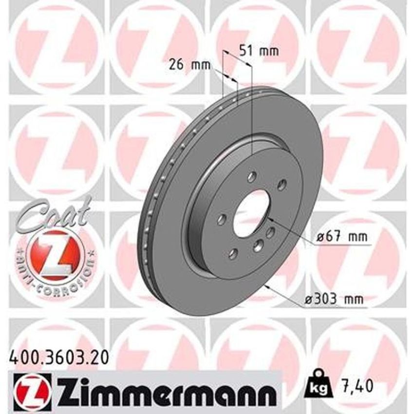 ZIMMERMANN 400.3603.20 COAT Z Pack of 2