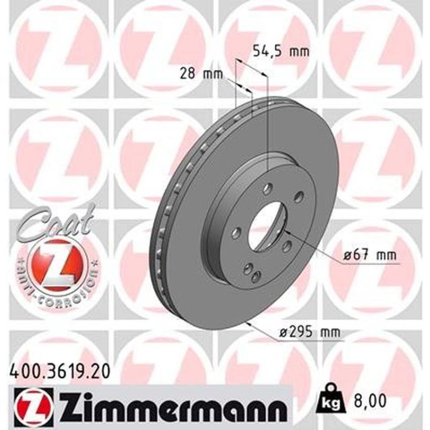 ZIMMERMANN 400.3619.20 COAT Z Pack of 2