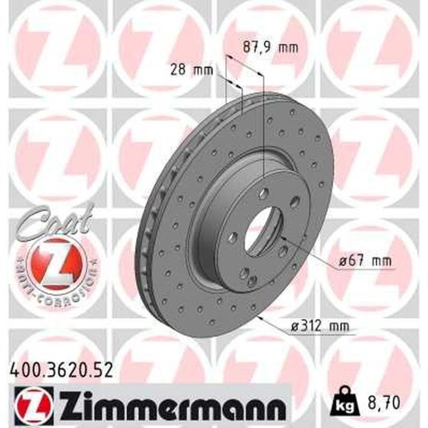ZIMMERMANN 400.3620.52 SPORT COAT Z Pack of 2
