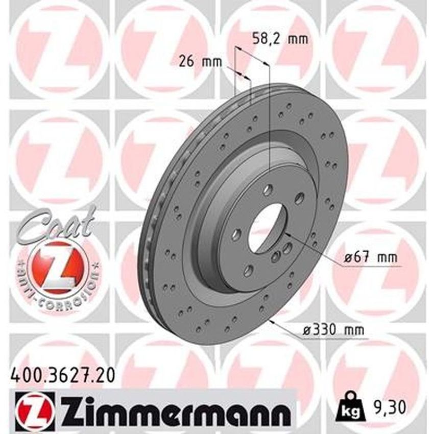 ZIMMERMANN 400.3627.20 COAT Z Pack of 2