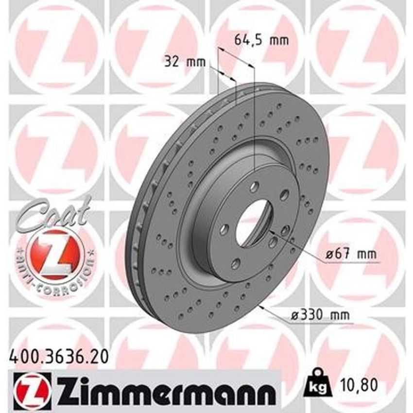 ZIMMERMANN 400.3636.20 COAT Z Pack of 2