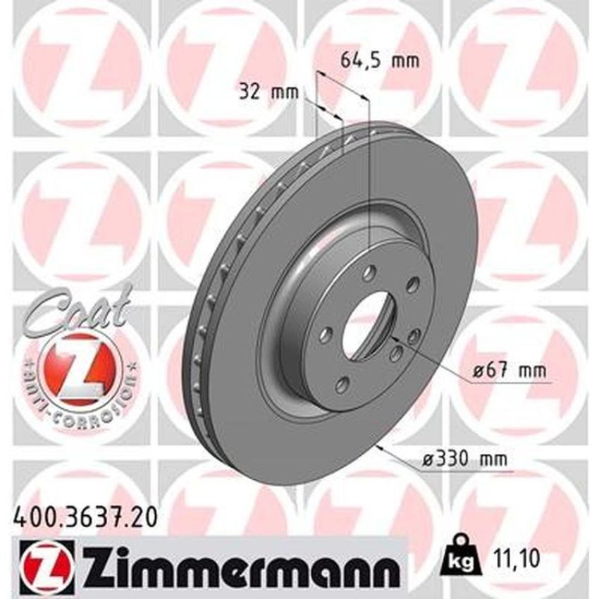 ZIMMERMANN 400.3637.20 COAT Z Pack of 2