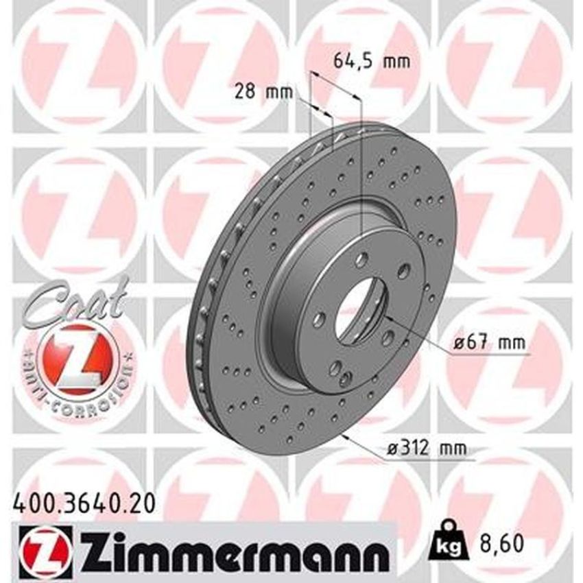 ZIMMERMANN 400.3640.20 COAT Z Pack of 2
