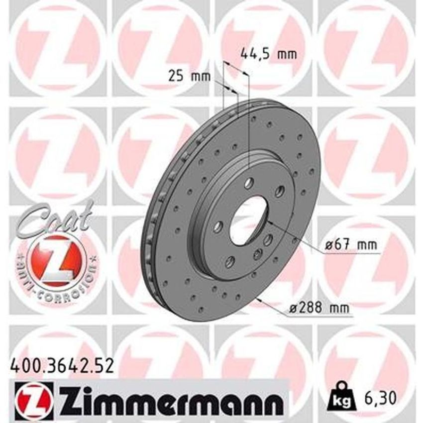 ZIMMERMANN 400.3642.52 SPORT COAT Z Pack of 2