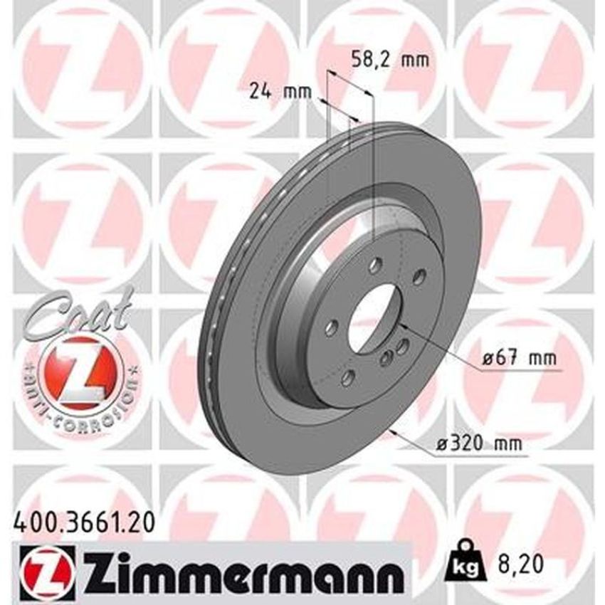 ZIMMERMANN 400.3661.20 COAT Z Pack of 2