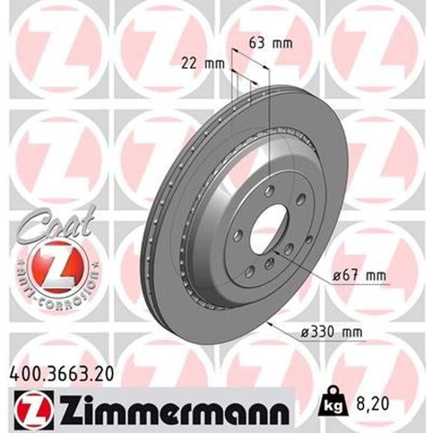 ZIMMERMANN 400.3663.20 COAT Z Pack of 2
