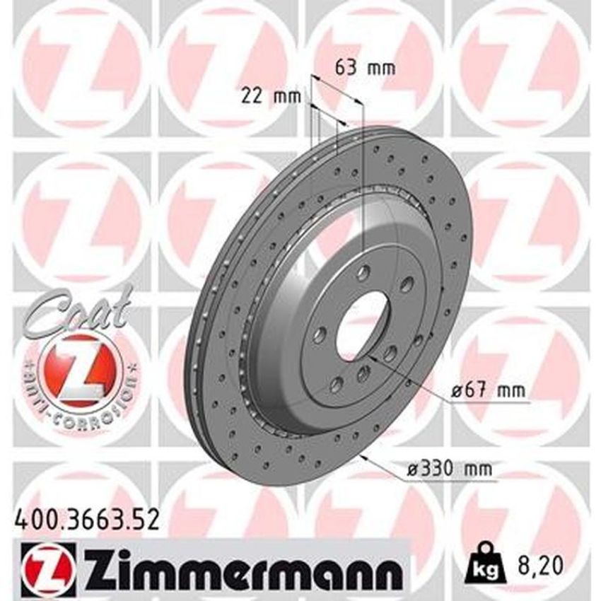 ZIMMERMANN 400.3663.52 SPORT COAT Z Pack of 2