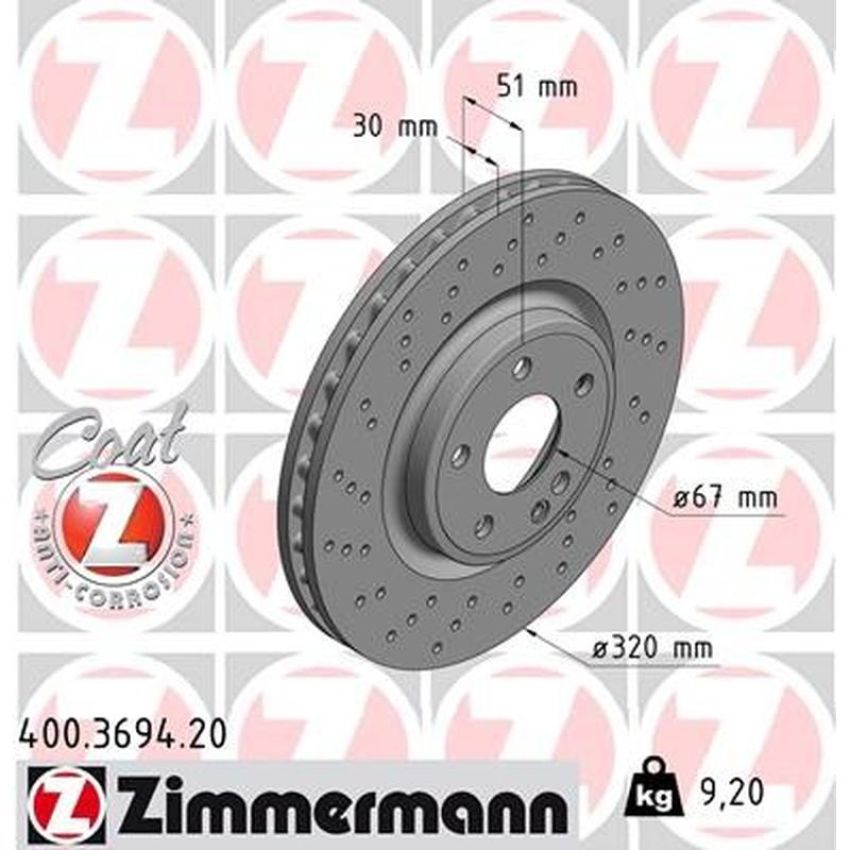 ZIMMERMANN 400.3694.20 COAT Z Pack of 2