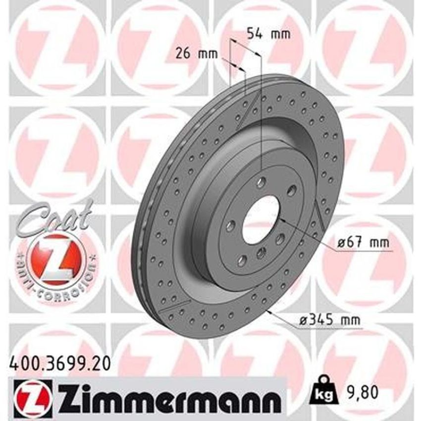 ZIMMERMANN 400.3699.20 COAT Z Pack of 2