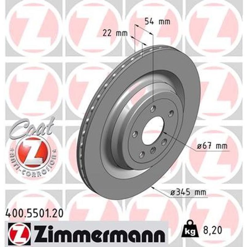 ZIMMERMANN 400.5501.20 COAT Z Pack of 2