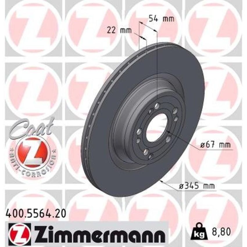 ZIMMERMANN 400.5564.20 COAT Z Pack of 2