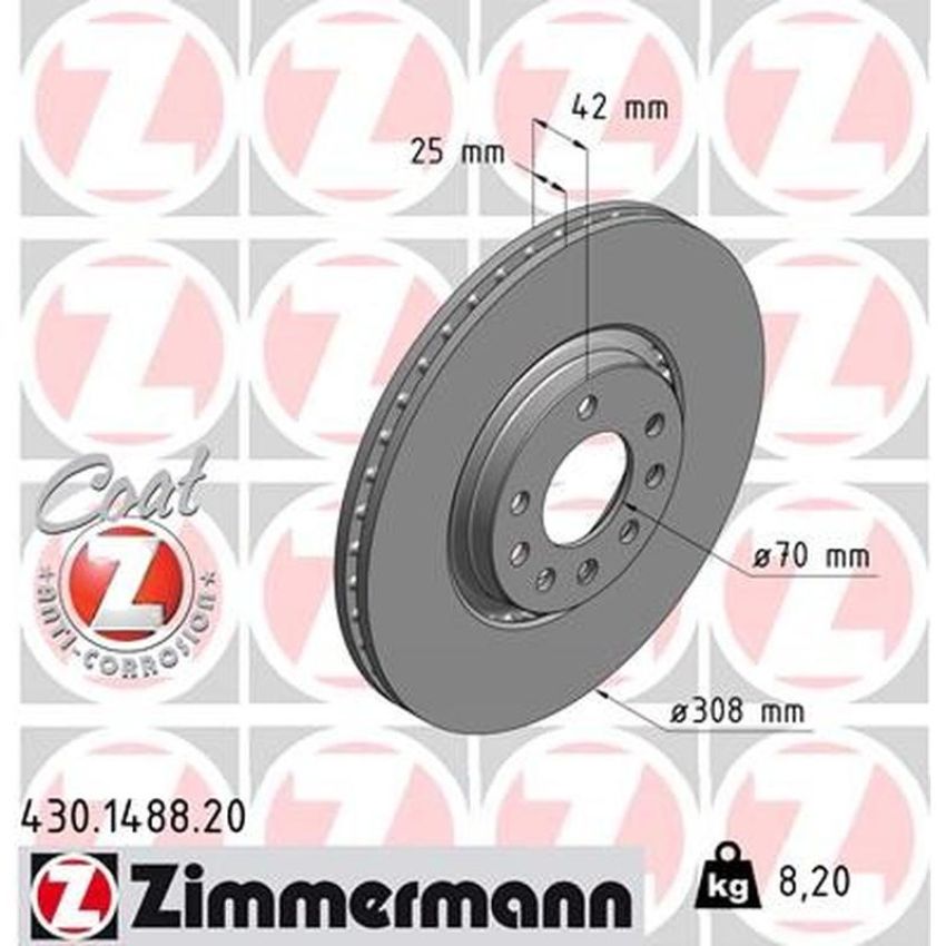 ZIMMERMANN 430.1488.20 COAT Z Pack of 2
