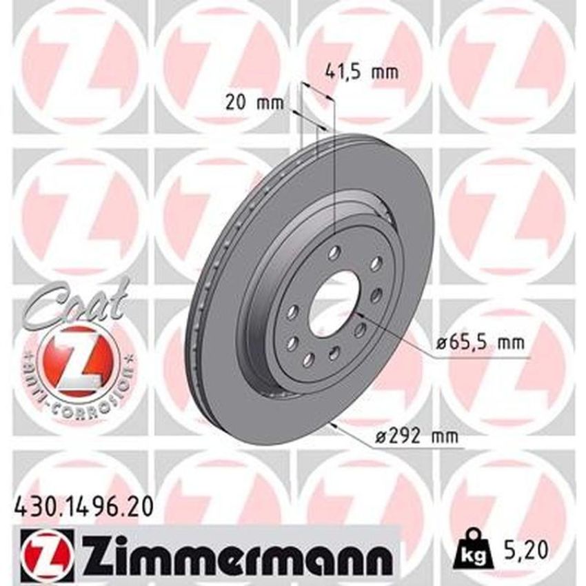 ZIMMERMANN 430.1496.20 COAT Z Pack of 2