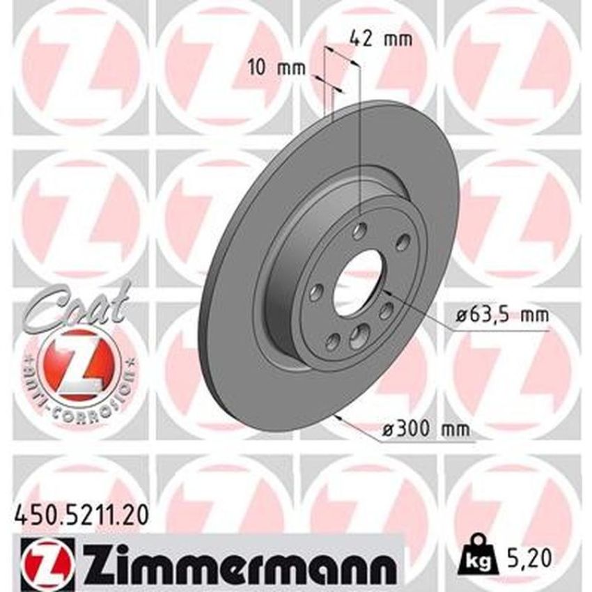ZIMMERMANN 450.5211.20 COAT Z Pack of 2