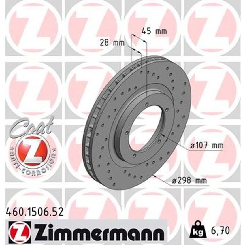 ZIMMERMANN 460.1506.52 SPORT COAT Z Pack of 2