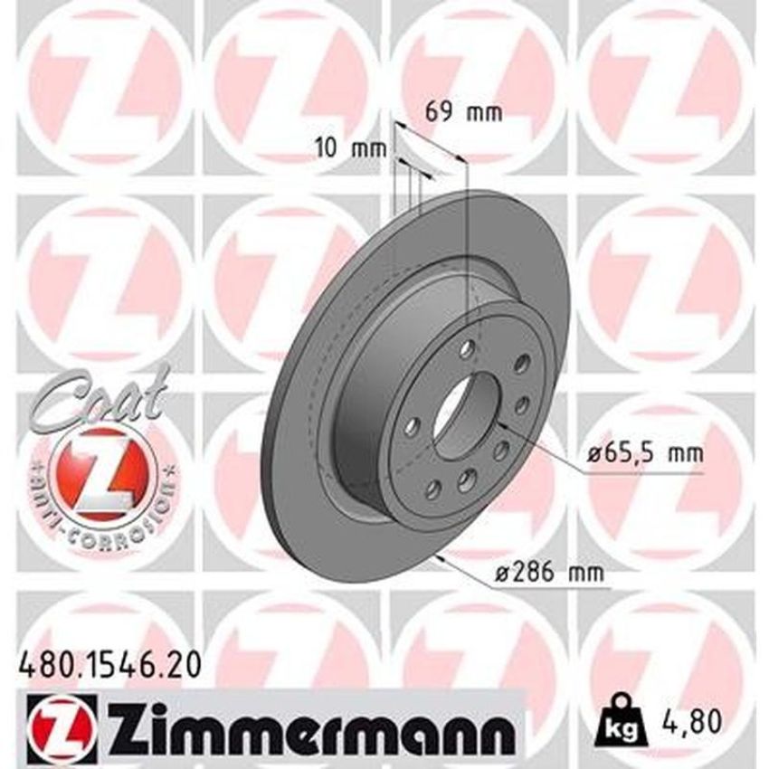 ZIMMERMANN 480.1546.20 COAT Z Pack of 2