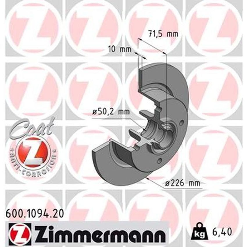 ZIMMERMANN 600.1094.20 COAT Z Pack of 2