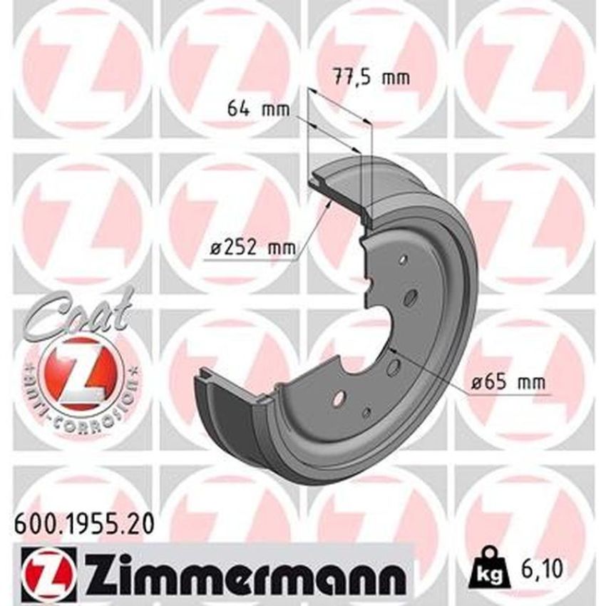 ZIMMERMANN 600.1955.20 COAT Z Pack of 2