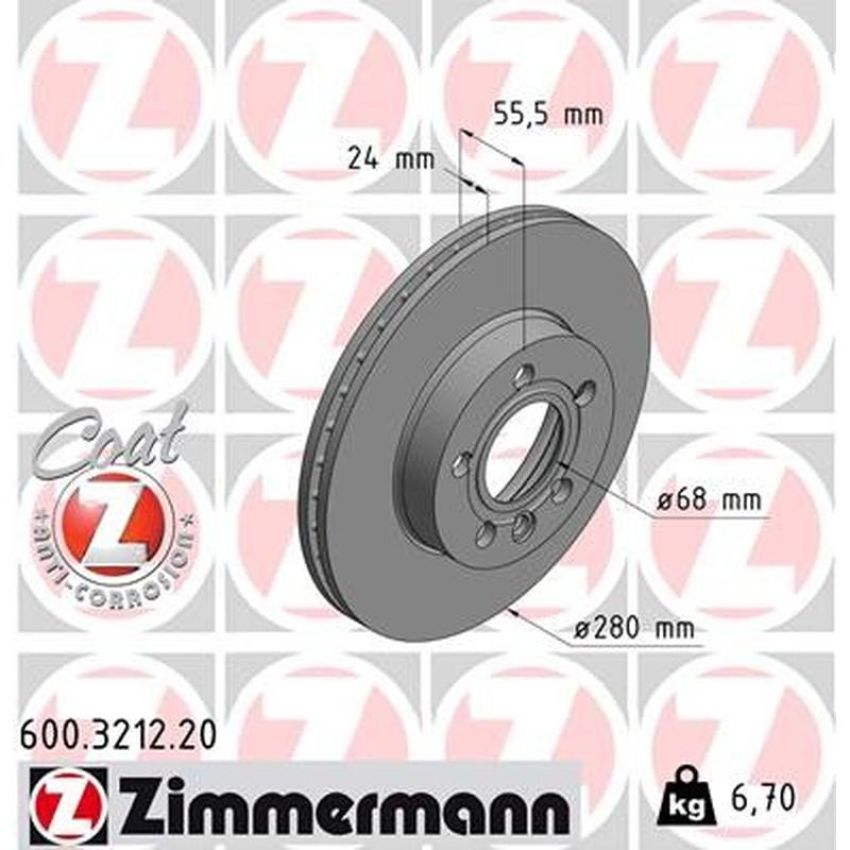 ZIMMERMANN 600.3212.20 COAT Z Pack of 2