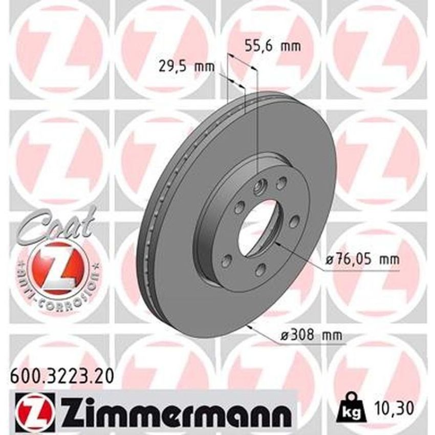 ZIMMERMANN 600.3223.20 COAT Z Pack of 2