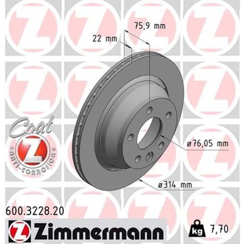 ZIMMERMANN 600.3228.20 COAT Z Pack of 2