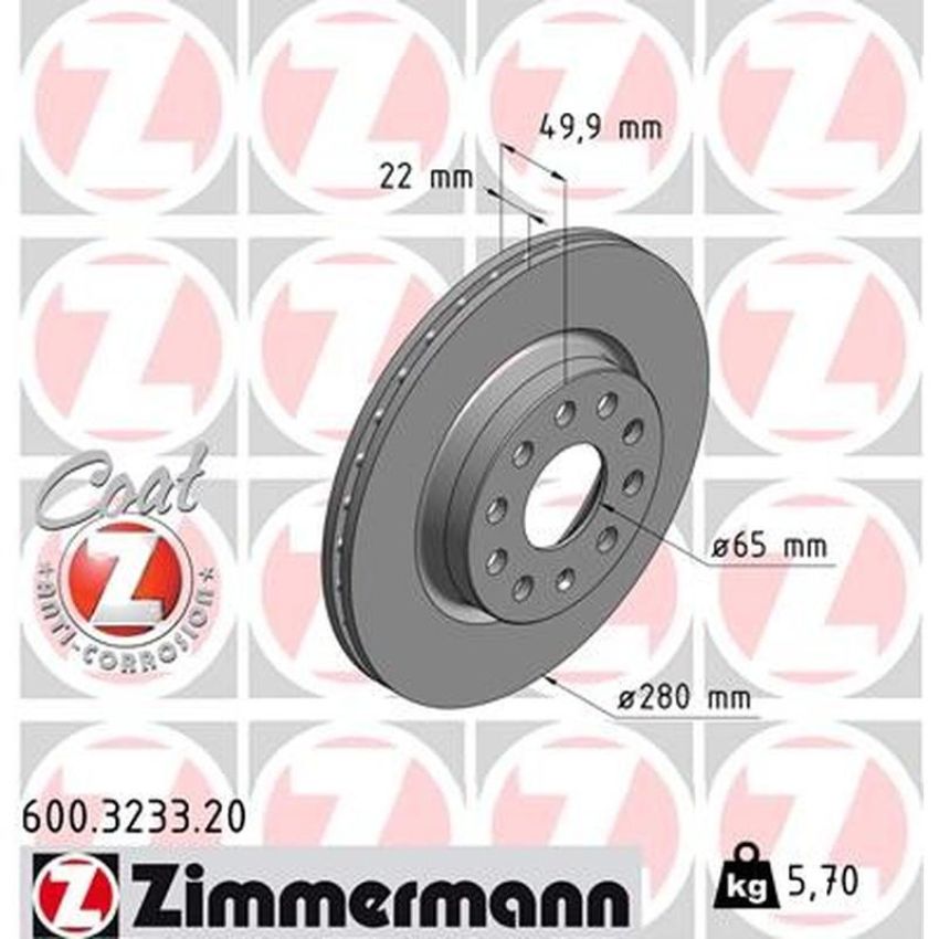 ZIMMERMANN 600.3233.20 COAT Z Pack of 2
