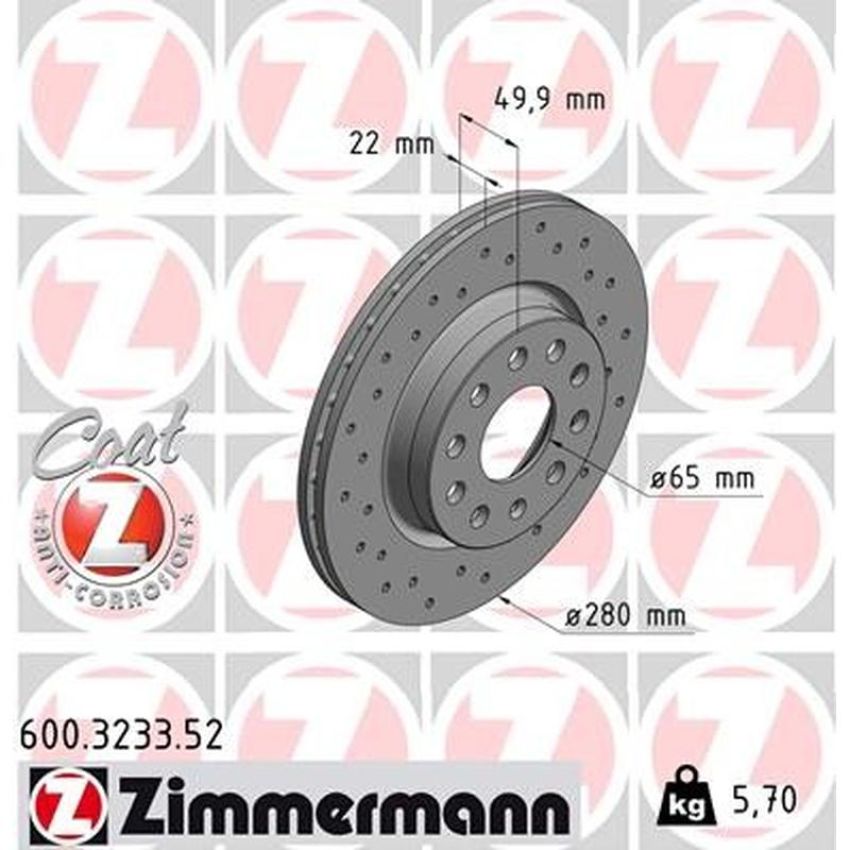 ZIMMERMANN 600.3233.52 SPORT COAT Z Pack of 2