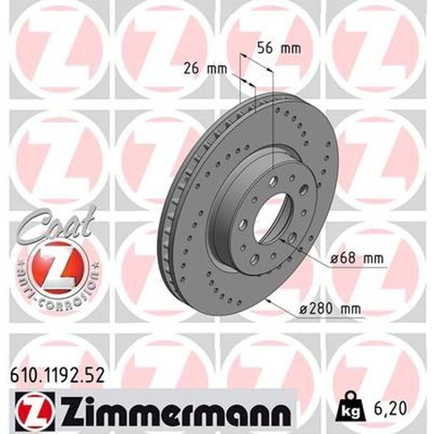 ZIMMERMANN 610.1192.52 SPORT COAT Z Pack of 2