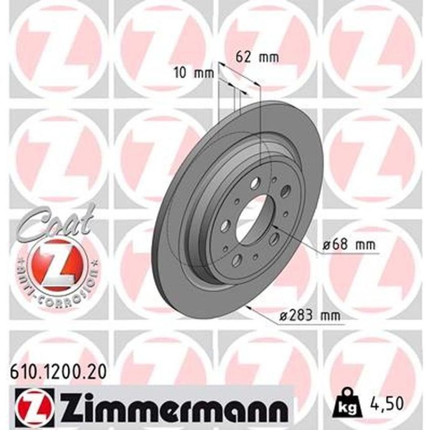 ZIMMERMANN 610.1200.20 COAT Z Pack of 2