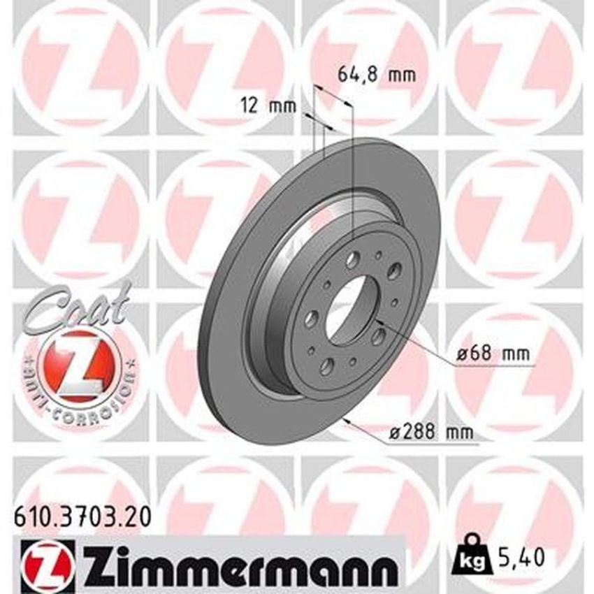 ZIMMERMANN 610.3703.20 COAT Z Pack of 2